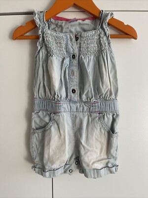 Dopodopo Mädchen Baby Jeans Look Overall Größe 74