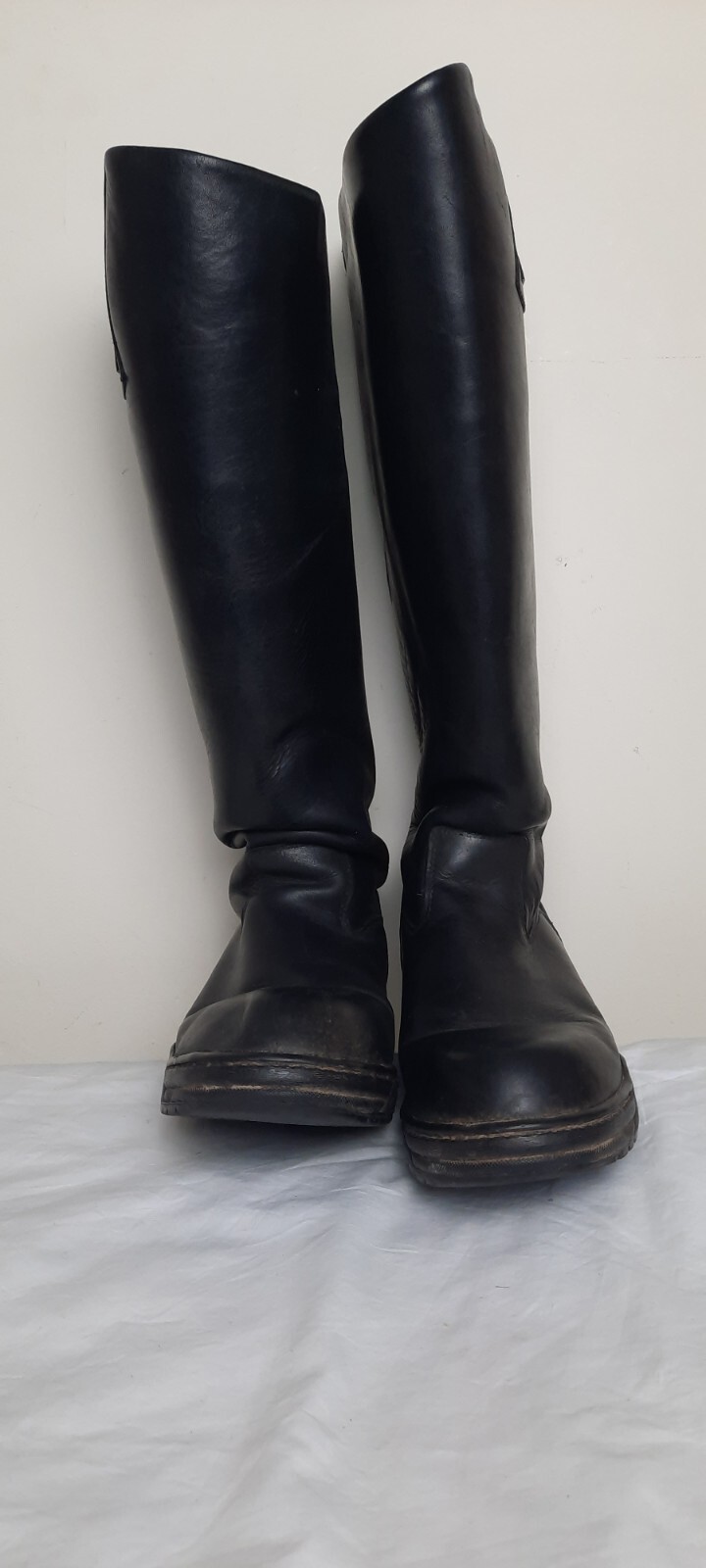 Mountain Horse Black Leather Riding Boots Size 9 Used Metal Shanks eBay