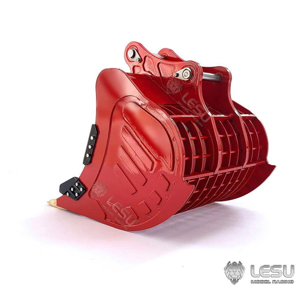 Metal Narrow Grille Bucket for 1/14 LESU ET35 RC Hydraulic Excavator Digger - Image 4 of 4