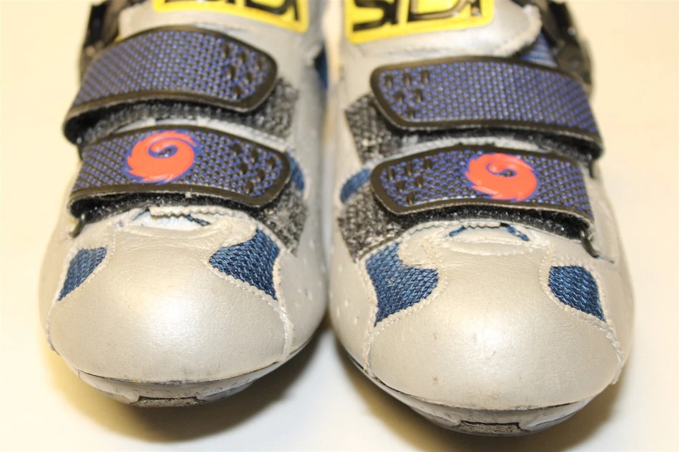 Женские кожаные текстильные дорожные велосипедные туфли SiDI размер 5,5 6 37 сделано в Италии с 3 болтами - Изображение 4 из 4