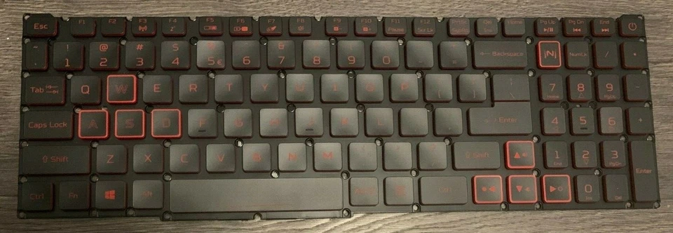 Acer Nitro 5 | 7 AN515-54 AN515-54-55YM LAPTOP REPLACEMENT KEYBOARD KEYS KEYCAPS - Image 3 of 4