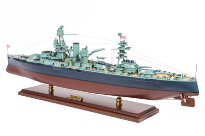 Seacraft Gallery USS Texas Battleship 90cm Handcrafted Wooden Model Warship