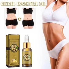 Natural Ginger Oil Slimming Weight Loss Plant Essential Oil Body Slim Massage::'