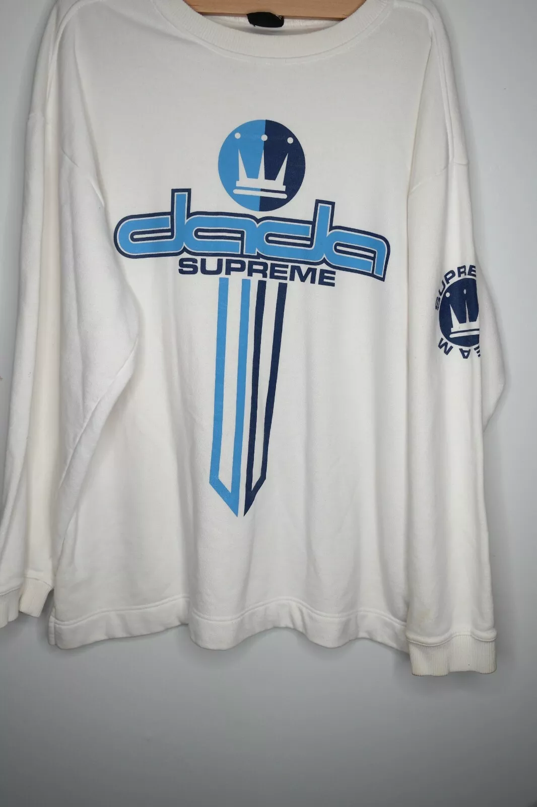 Pull blanc vintage Dada Supreme taille L