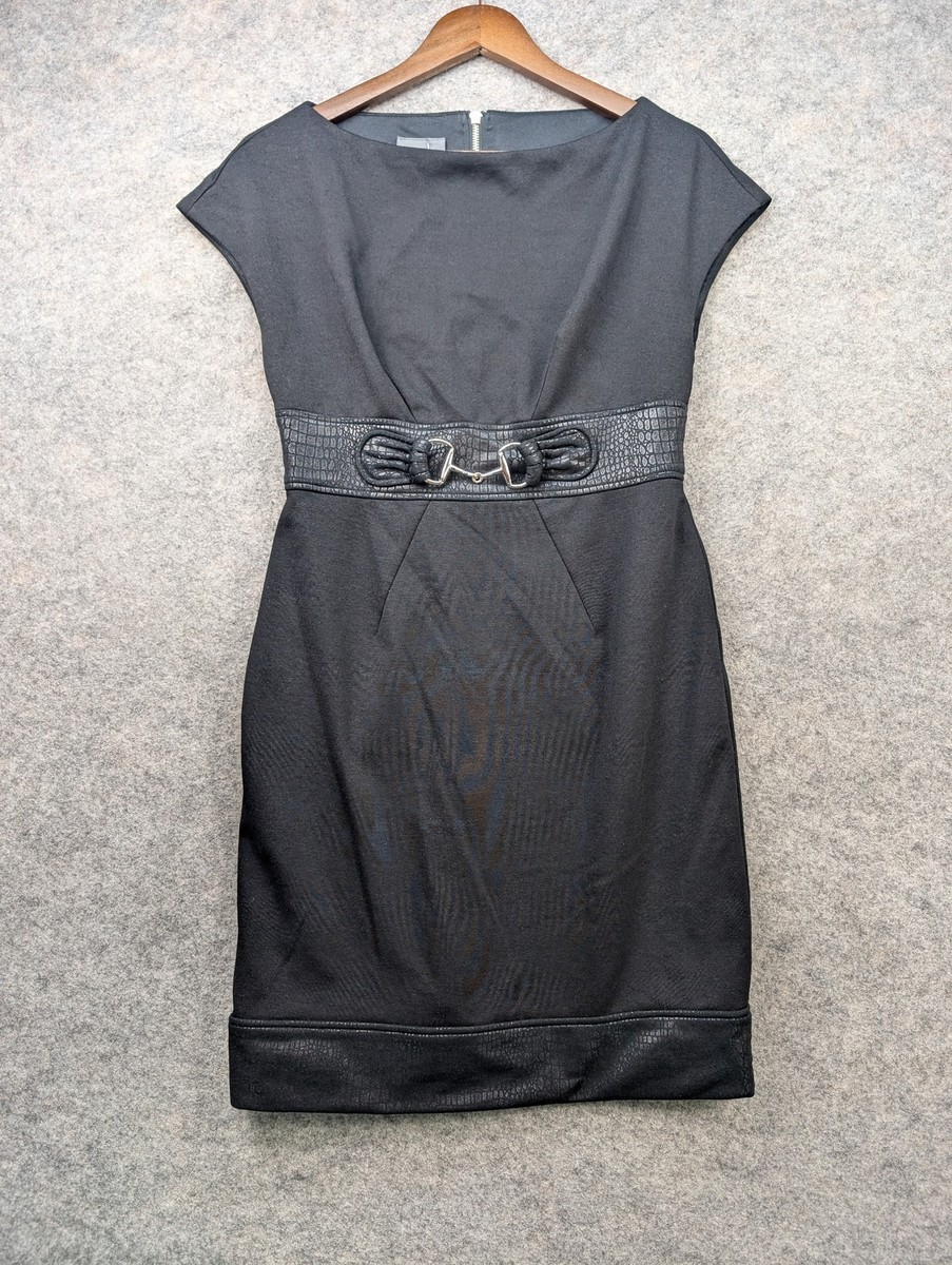Muse Dress Womens 8 Black Cap Sleeve Boat Neck Stretch Mini Sheath Office Chic | eBay Muse Dress Womens 8 Black Cap Sleeve Boat Neck Stretch Mini Sheath Office Chic | eBay