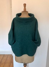 Baylis And Knight Teal Green Funnel Neck Smock Top With Pockets