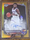2025-26 Bowman U Chrome Darryn Peterson 1st True Gold Refractor Auto #d 34/50