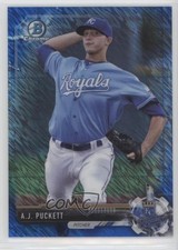 2017 Bowman Chrome Prospects Blue Shimmer Refractor AJ Puckett #BCP4 v1x