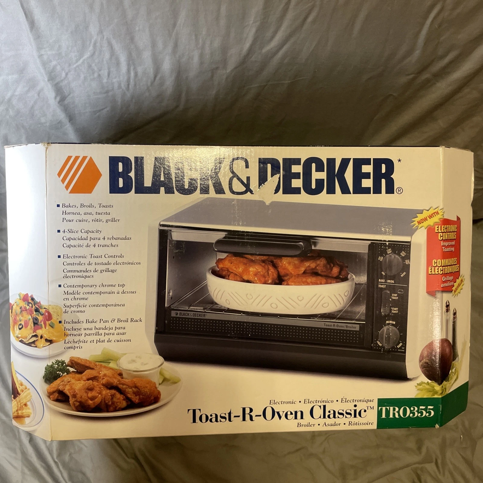 Black & Decker Under Cabinet Toast-R-Oven Broil Space Saver TRO355 Chrome/white
Opens in a new windo