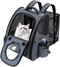 Bubble Cat Backpack Carrier Expandable Breathable Pet Bag for Cats Puppy