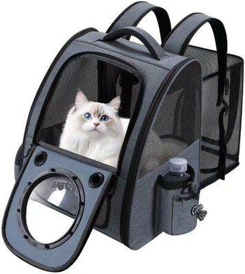 Bubble Cat Backpack Carrier Expandable Breathable Pet Bag for Cats Puppy