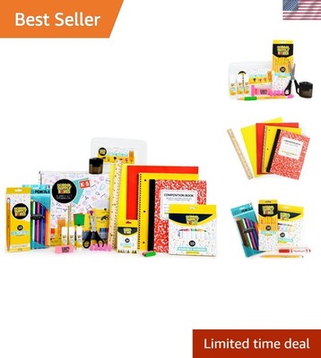 Complete K-5 School Supplies Box - 32 Essential Items for Effortless Shopping