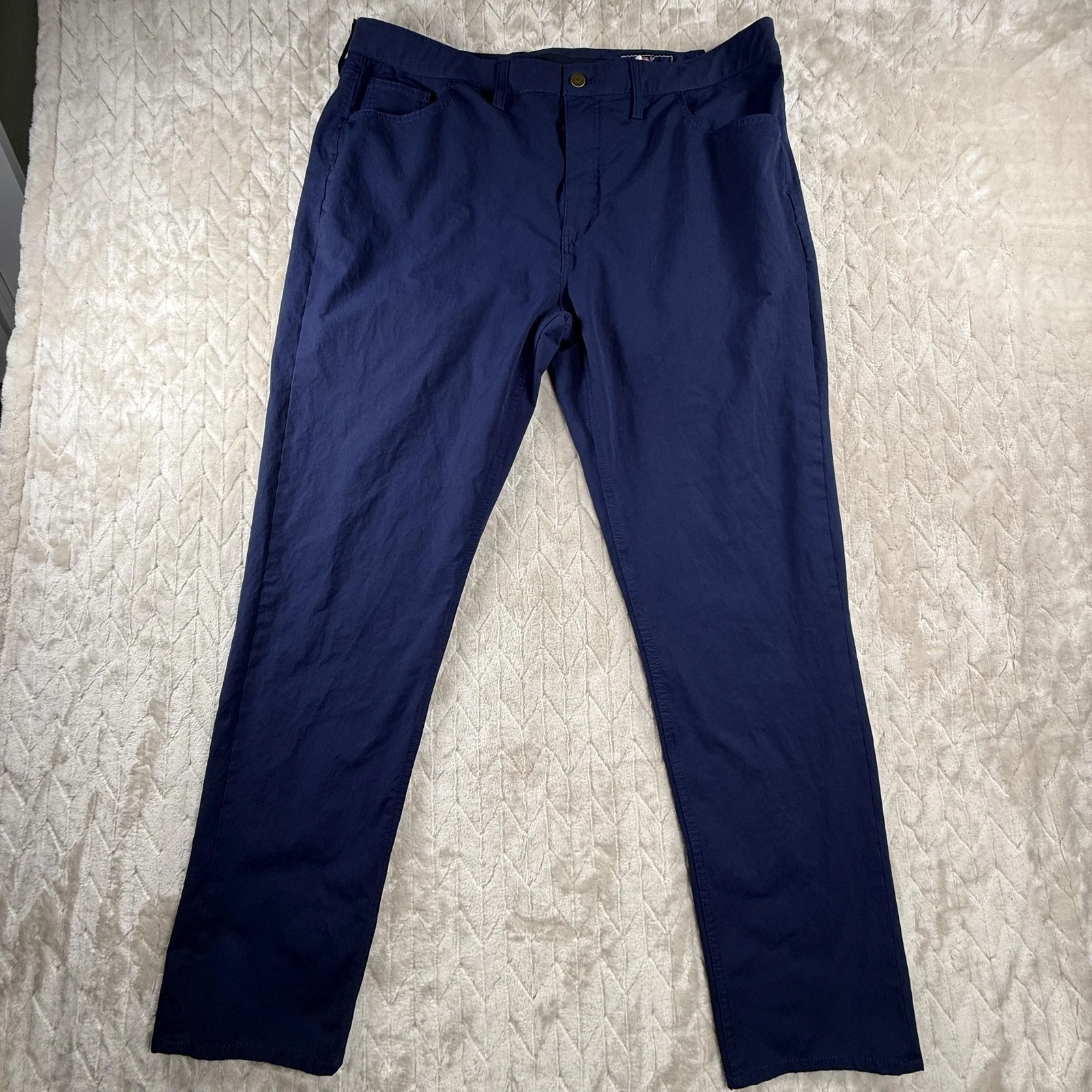 Vineyard Vines Pants Mens 40x32 Navy Blue Stretch Chino Classic Fit Casual