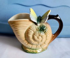 Rare Hornsea *SNAIL SHELL & BUTTERFLY JUG* No. A6. Pottery Jug / Vase c1950s