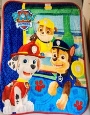 Nickelodeon Paw Patrol Fleece Throw Blanket 36x 48 With Pillowcase