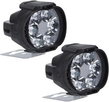 2Pcs 12V 1.5A 8W Spotlight, Motorcycle Spotlight Fog Lights, 1200Lm High Brightn