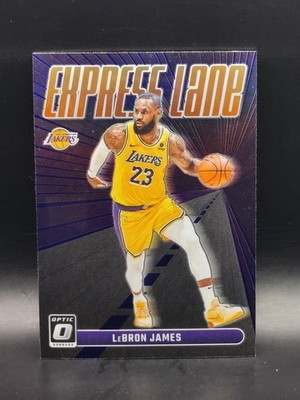 2023-24 Panini Donruss Optic LEBRON JAMES #9 Express Lane Prizm Los Angeles Lake