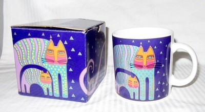 Laurel Burch 1991 Mr. Jio's Cat PMG800 Coffee Mug - Unused in Box