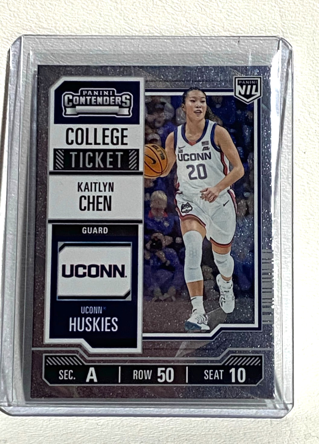 KAITLYN CHEN #7 2024-25 Panini NIL Contenders College Ticket Diamond Plate UConn