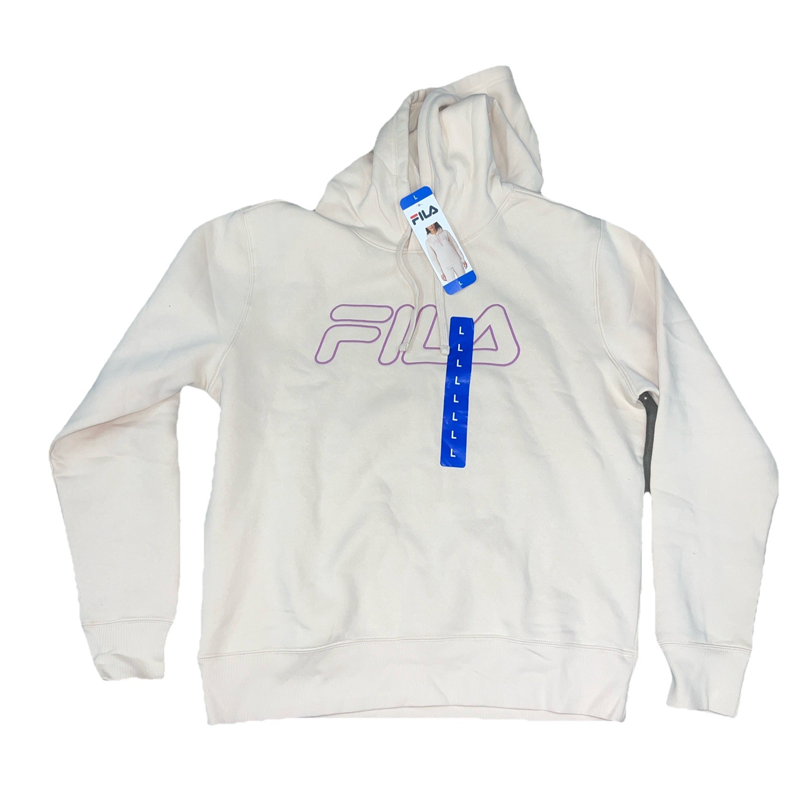 Fila Pullover Felpa con Cappuccio Adulto Donna Grande Sabbia Dollaro Morbido Grande