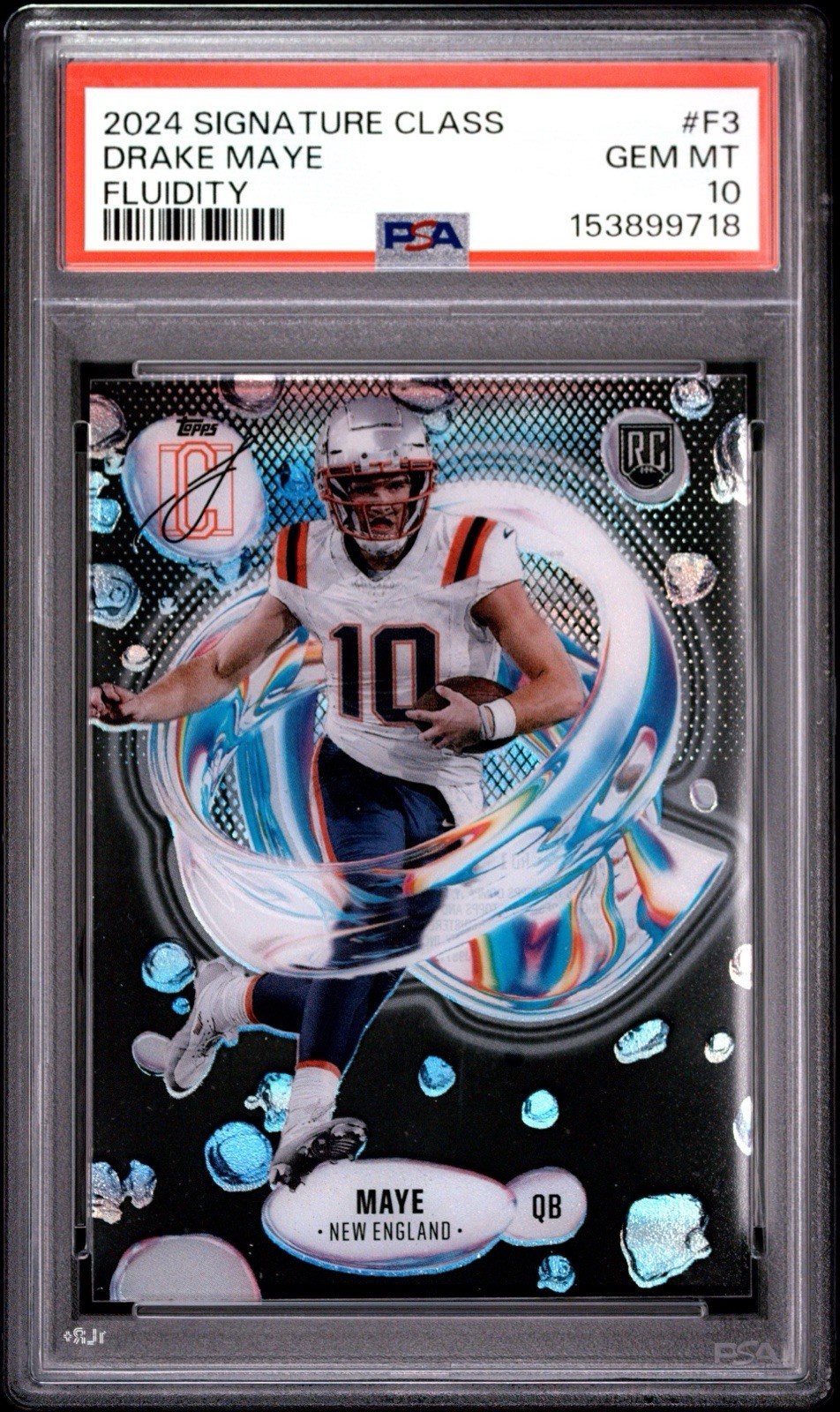 Drake Maye Topps Signature Class Fluidity #F3 Base