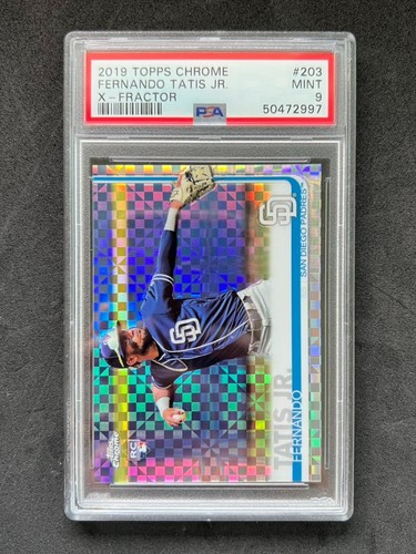 2019 Topps Chrome Fernando Tatis Jr. X-Fractor PSA 9 Rookie #203 Padres RC
