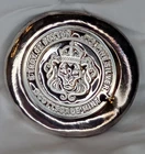 Scottsdale Mint 5 oz .999 Silver Button. Natural toning! (Pop up 3 day auction)