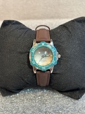 Guess Vtg. 1996 300M Water Resistant Quartz Bubble Glass Watch New Battery-Band