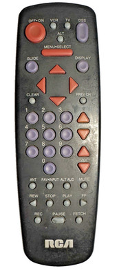 RCA CRK91FF1 232672 OEM Remote Control TV VCR DSS Satellite For Parts