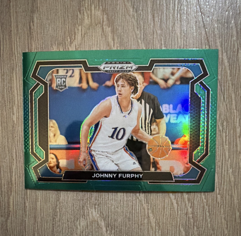 Johnny Furphy Rookie 2024 Panini Prizm Draft Picks Green Variation #91 NM