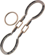 Traditional Metal Horseshoe Brain Teaser Puzzle Classic Bronze Logic Toy NEW