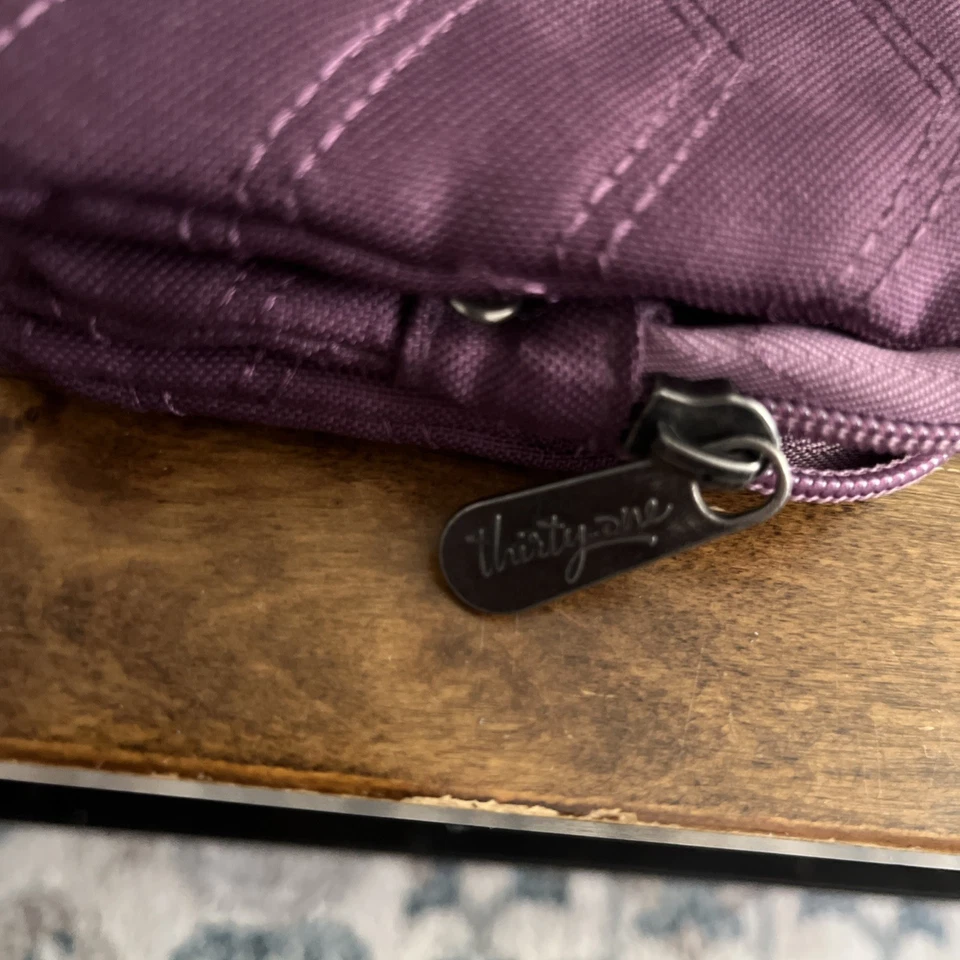 31 Monedero Organizador 31 Thirty One 7.5" Púrpura Lote de Almacenamiento Excelente 💜 Foto 2 de 4