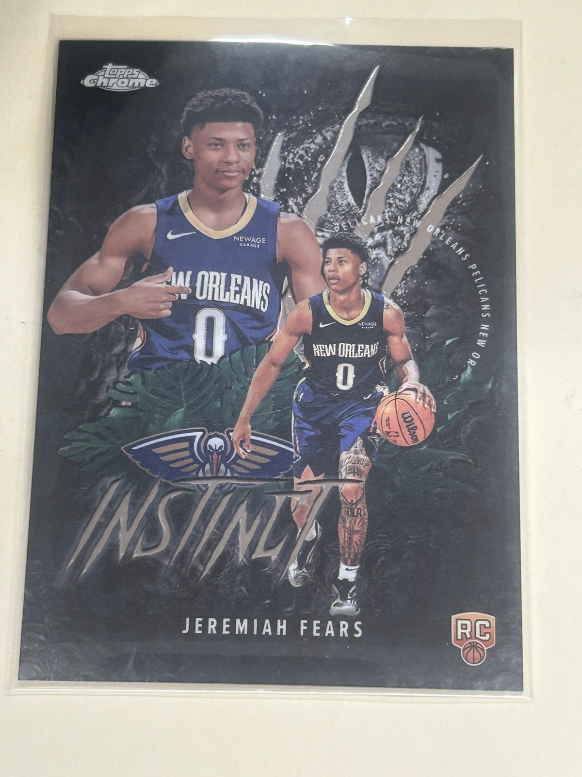 2025-26 Topps Chrome Basketball Jeremiah Fears Instinct Insert RC #INS-17