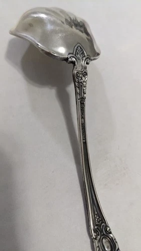 6" TOWLE KING RICHARD STERLING 1932 CREAM LADLE MONOGRAMMED