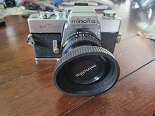 Minolta SRT 202 SLR Film Camera, Rokkor 45mm 1:2 Lens