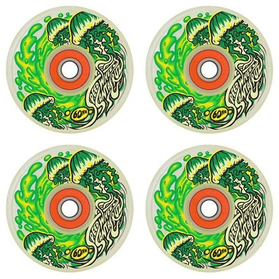 Santa Cruz Slime Balls Jelly Fish OG Slime 60mm Skateboard Rollen - LED Light Up