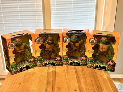 Teenage Mutant Ninja Turtles Giant Figures 12'' 2003 Playmates All 4 TMNT Figures