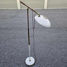 Gerald Thurston for Lightolier Floor Lamp Saucer Articulating Floor Lamp MCM