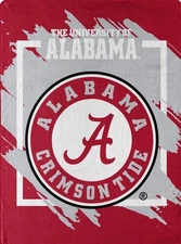 The Northwest Company NCAA Alabama Crimson Tide Micro Raschel Super Plush Throw