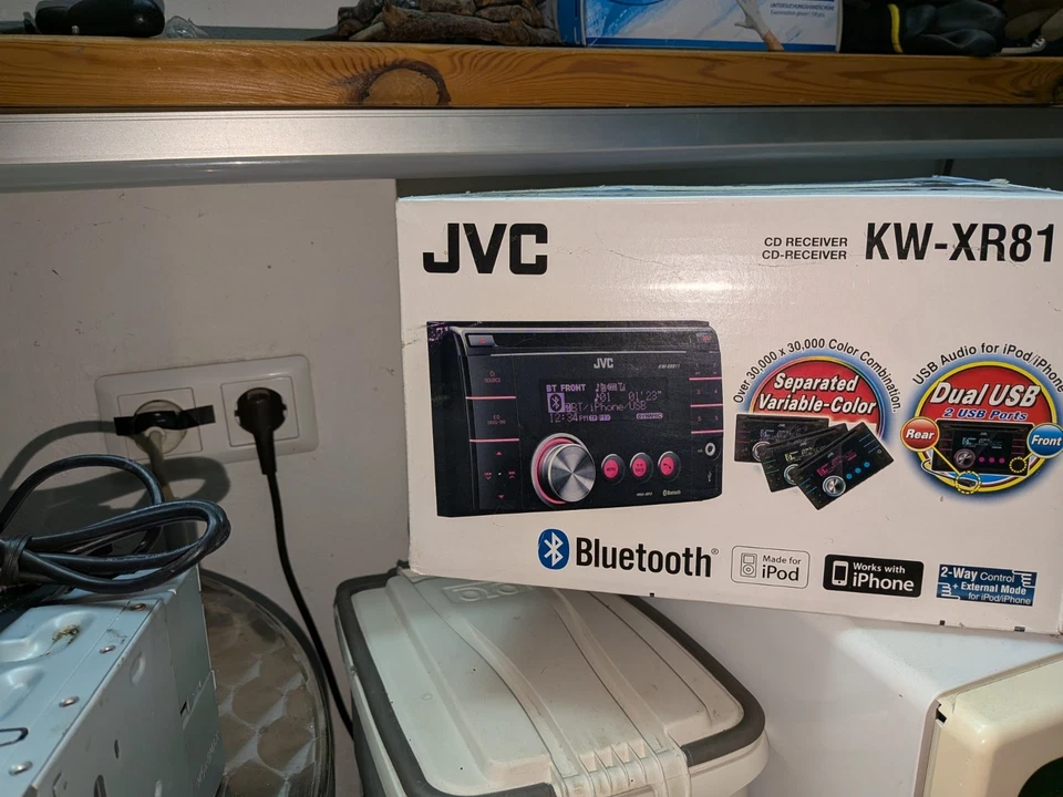 Doppel DIN Auto Radio Bluetooth JVC KW-XR 811 Radio - Bild 3 von 3