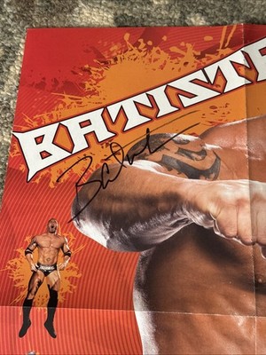 MICHAEL BAUTISTAページ Dave Bautista (Batista) Signed WWE 16x21 Poster - PSA Certified
