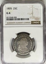 NGC G 4 1805 Draped Bust Quarter Dollar (25C)