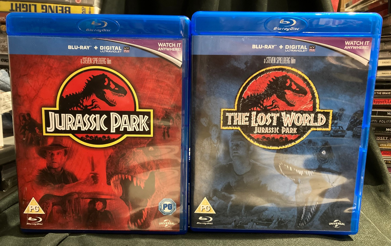 Jurassic Park & The Lost World (Blu-ray)  Mint Discs