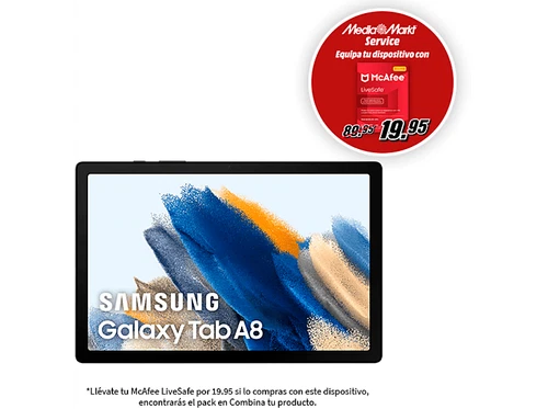 Tablet de exposicón sin caja arañada carcasa Samsung Tab A8, 32 GB, - Imagen 2 de 10