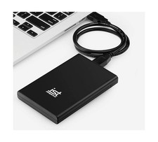 Ultra Slim 1TB Portable External Hard Drive, USB 3.0, Black, Compatible with ...