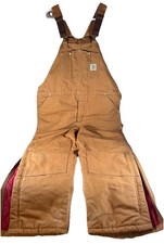 Carhartt Overalls Mens 44x30 Insulated Bib R02 Double Knee Quilted VTG USA