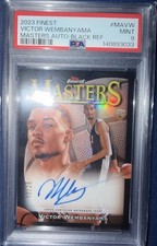 2023-24 Topps Finest Masters Black Victor Wembanyama RC AUTO /25 PSA 9 MINT