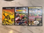 Nintendo GameCube Lot Of 3 Games Mario Kart Double Dash - Shrek 2 - In Cases