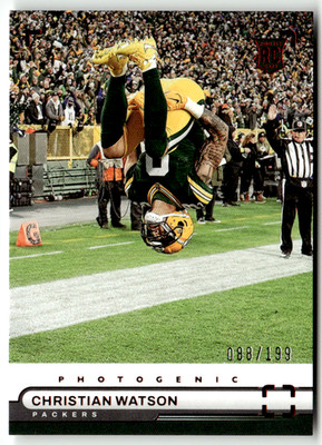 Panini 2022 Chronicles Photogenic NFL No. PH-34 Christian Watson Rookie 88/199