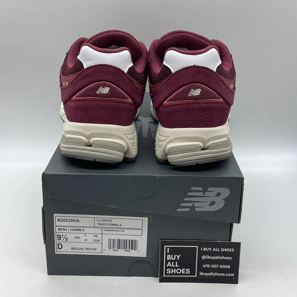 Size 9.5 - New Balance 2002R Suede Pack - Garnet Deep Earth Red (M2002RHA) - Image 3 of 4